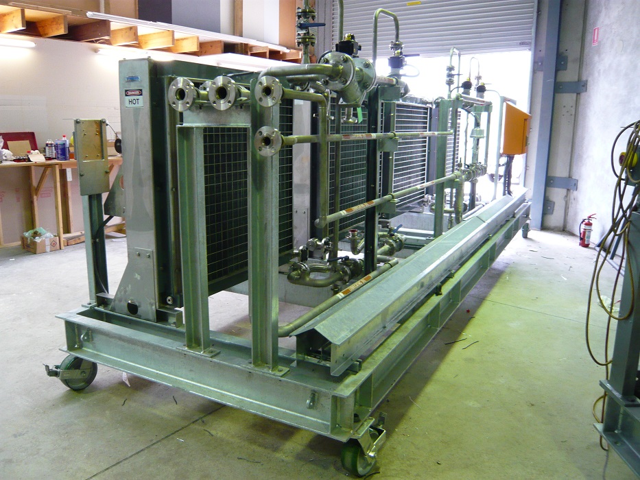 Dual Cooler with frame and piping